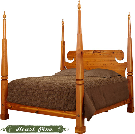 Heart Pine bed